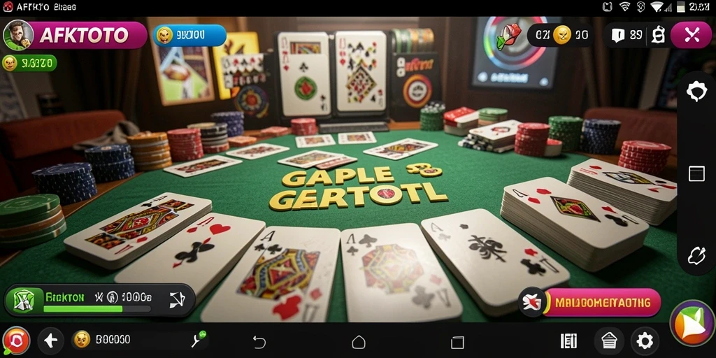 Tampilan gameplay seru dan interaktif dalam permainan Gaple
