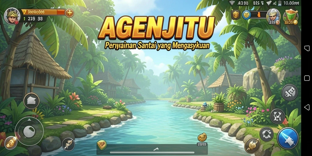 Tampilan gameplay seru dalam AGENJITU dengan grafis menarik.
