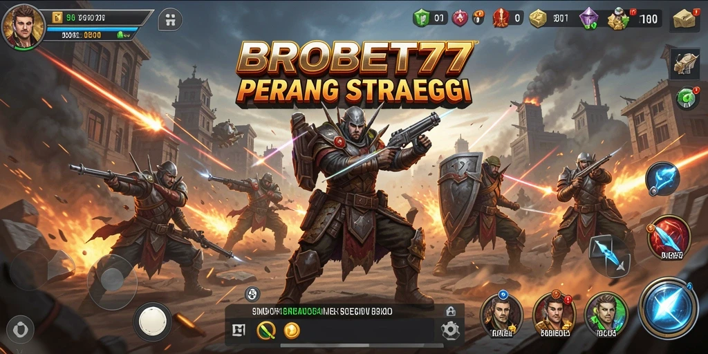 Tampilan gameplay BROBET77 yang menegangkan dan strategis.