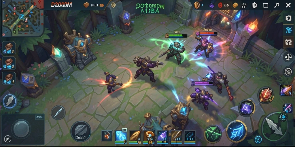 Tampilan gameplay D200M yang intens dan penuh aksi.