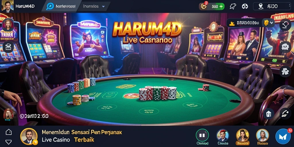 Tampilan gameplay yang mendebarkan di HARUM4D Live Casino.