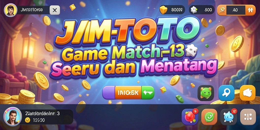 Gameplay JMTOTO yang penuh warna dalam genre Match-3.