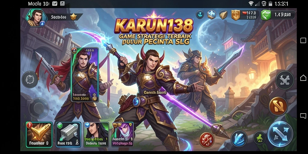 Tampilan gameplay unggulan dari KARUN138 dalam genre SLG.