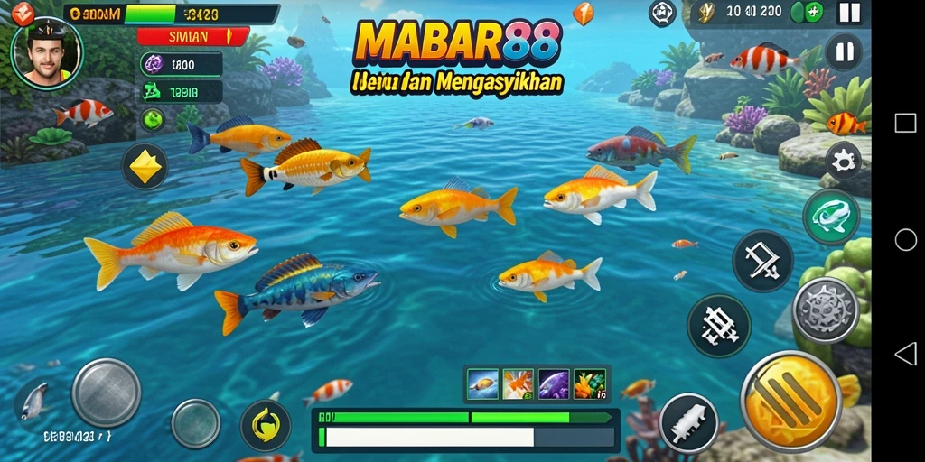 Gameplay seru Tembak Ikan di MABAR88.