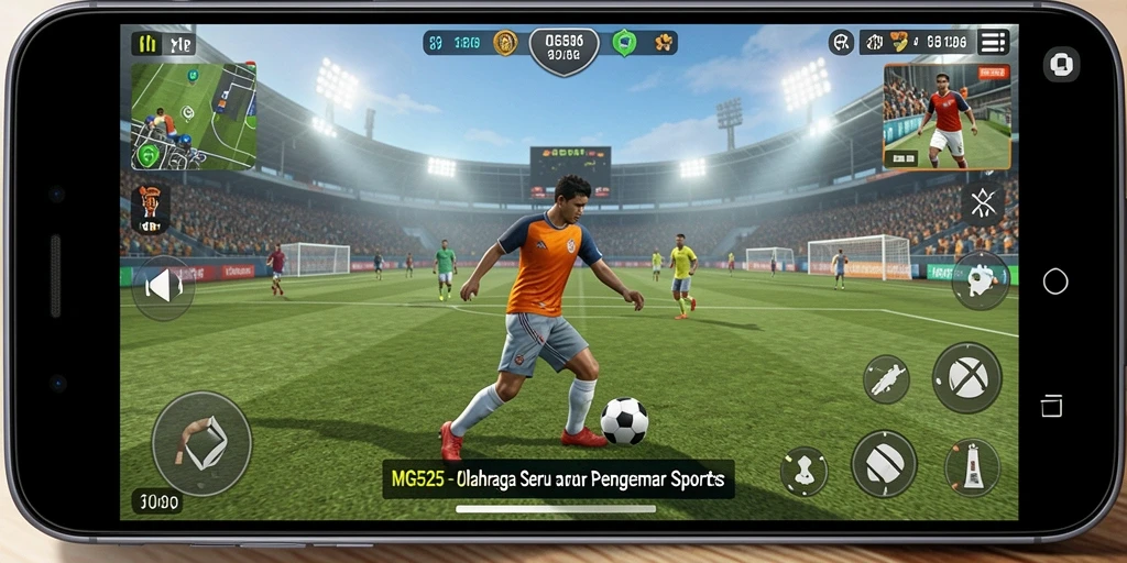 Tampilan menarik dari gameplay MG525 dalam olahraga yang kompetitif.