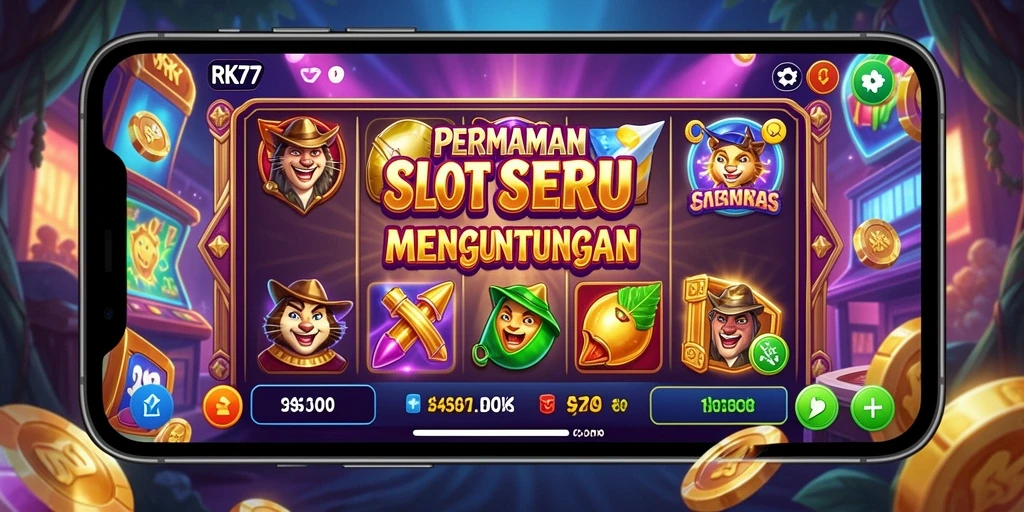 Tampilan gameplay RK77 dengan efek visual yang mengesankan.