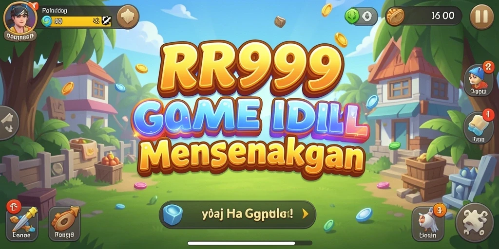 Screenshot utama gameplay <strong>RR999</strong> yang menampilkan kemajuan pemain dalam game Idle.