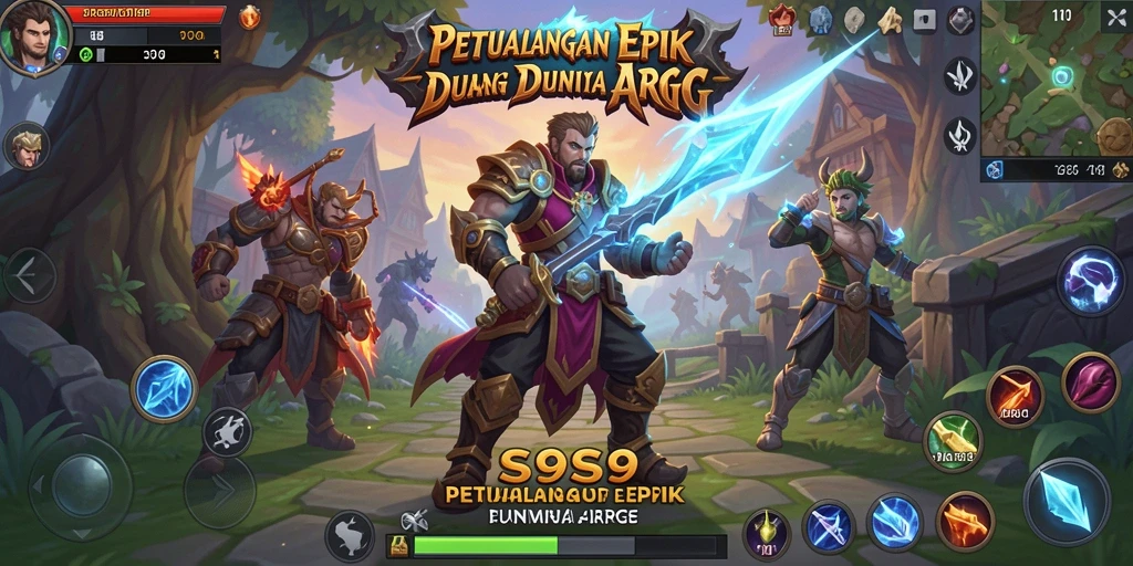 Tampilan gameplay seru S9S9 dalam dunia ARPG yang luas.