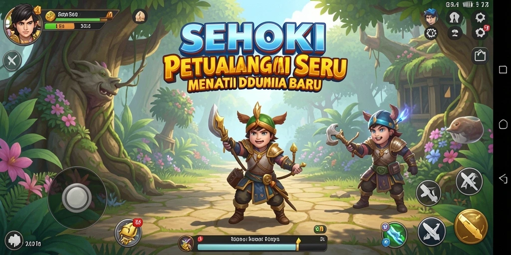 Screenshot SEHOKI menampilkan aksi seru dalam gameplay petualangan yang menakjubkan.