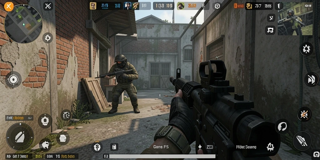 Tampilan gameplay ZK7 yang menegangkan dan seru.